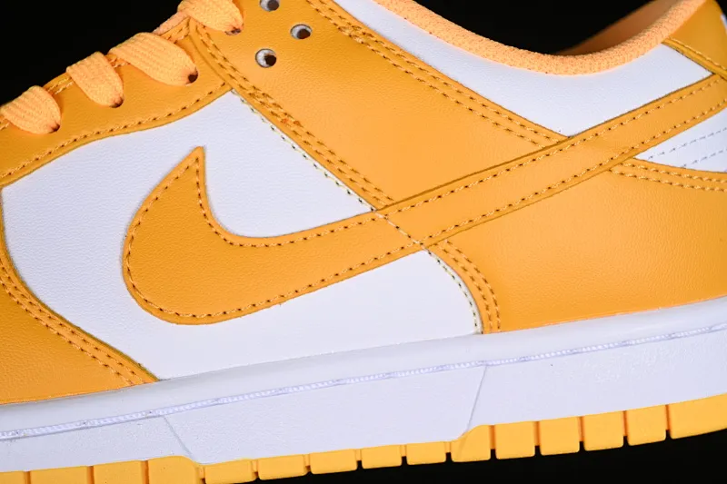 All categories Nk SB Dunk series Nk SB Dunk Low low-top sneakers Nk Dunk Low SB dunk series white and yellow color low-top casual sports skateboard shoes DD1503-800